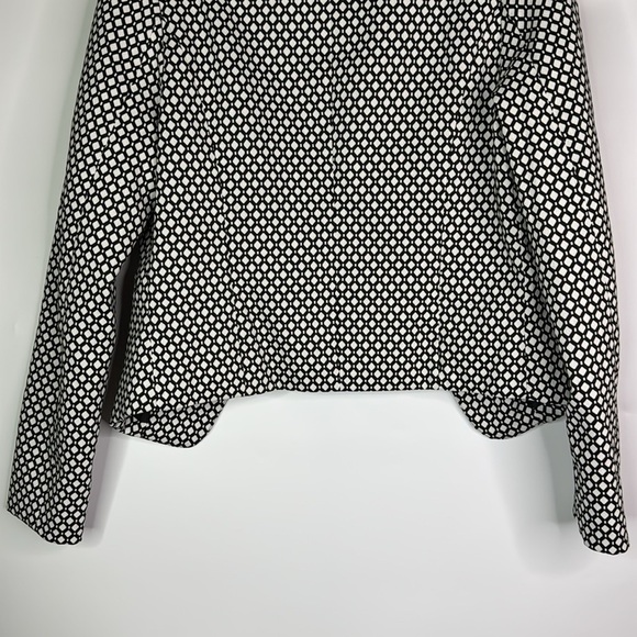 Potter's Pot Open Front Black And White Blazer Size Small - Picture 6 of 9